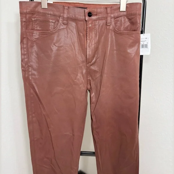 Joe's Jeans The Charlie Cinnamon Faux Leather Pants NWT - Picture 3 of 12